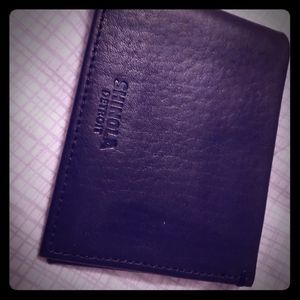 Shinola Black Leather Wallet